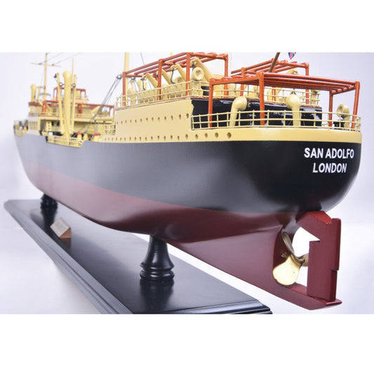 10" Unfinished Wood Hand Painted Model Boat HomeRoots