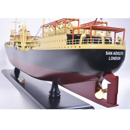 10" Unfinished Wood Hand Painted Model Boat HomeRoots