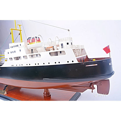 12" Unfinished Wood Hand Painted Model Boat HomeRoots