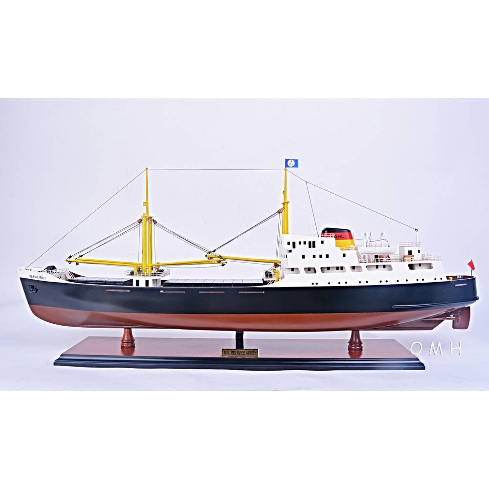 12" Unfinished Wood Hand Painted Model Boat HomeRoots
