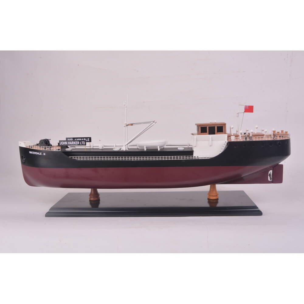 10" Unfinished Wood Hand Painted Model Boat HomeRoots