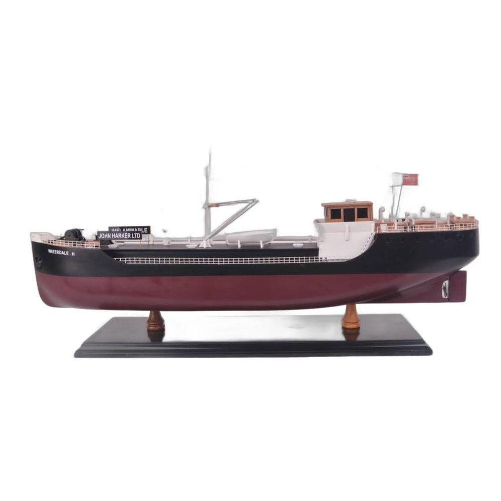 10" Unfinished Wood Hand Painted Model Boat HomeRoots