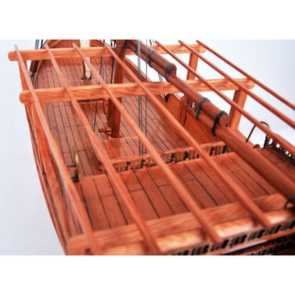 18" Unfinished Wood Hand Painted Model Boat HomeRoots