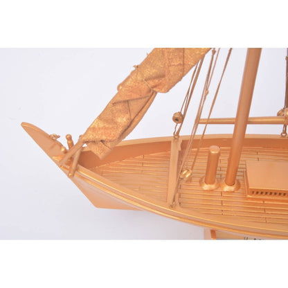 11" Unfinished Wood Hand Painted Model Boat HomeRoots