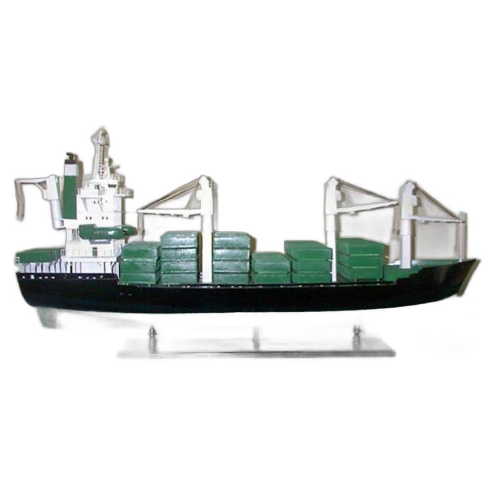 8" Unfinished Wood Hand Painted Model Boat HomeRoots