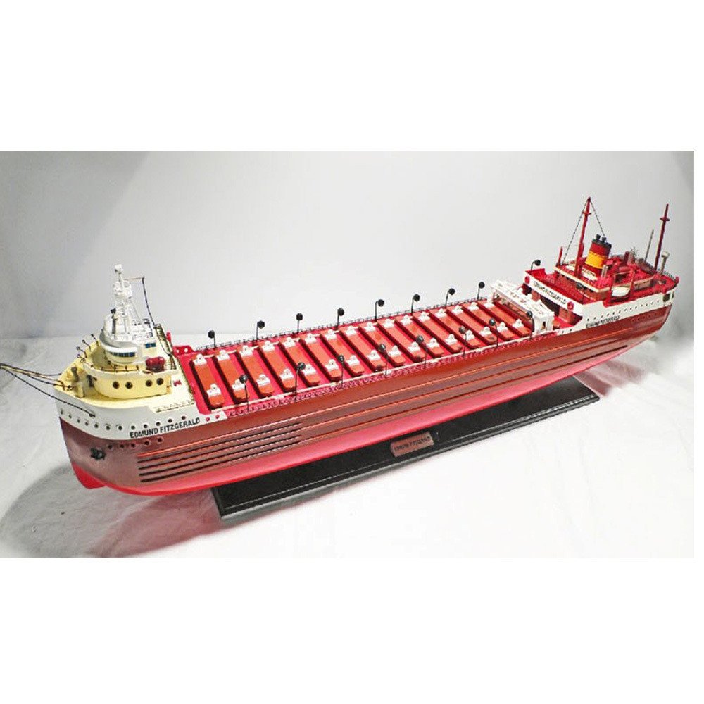 9" Unfinished Wood Hand Painted Model Boat HomeRoots