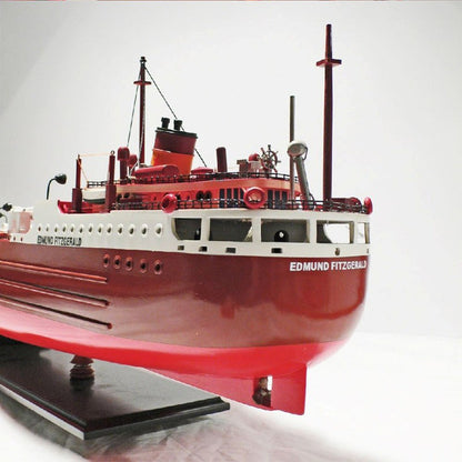 9" Unfinished Wood Hand Painted Model Boat HomeRoots