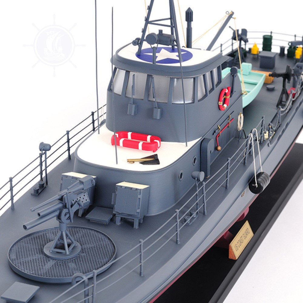 17" Unfinished Wood Hand Painted Model Boat HomeRoots