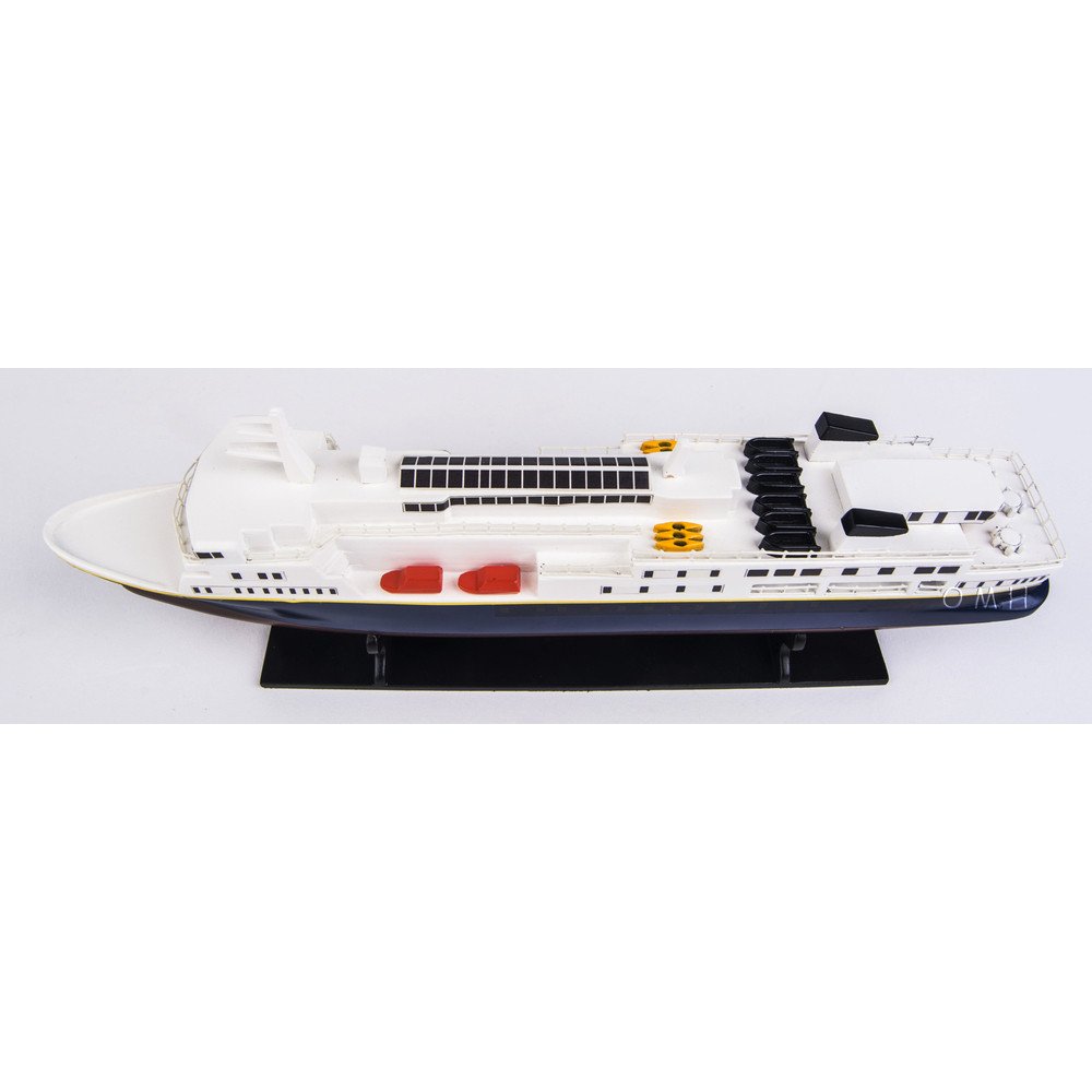 5" Unfinished Wood Hand Painted Model Boat HomeRoots