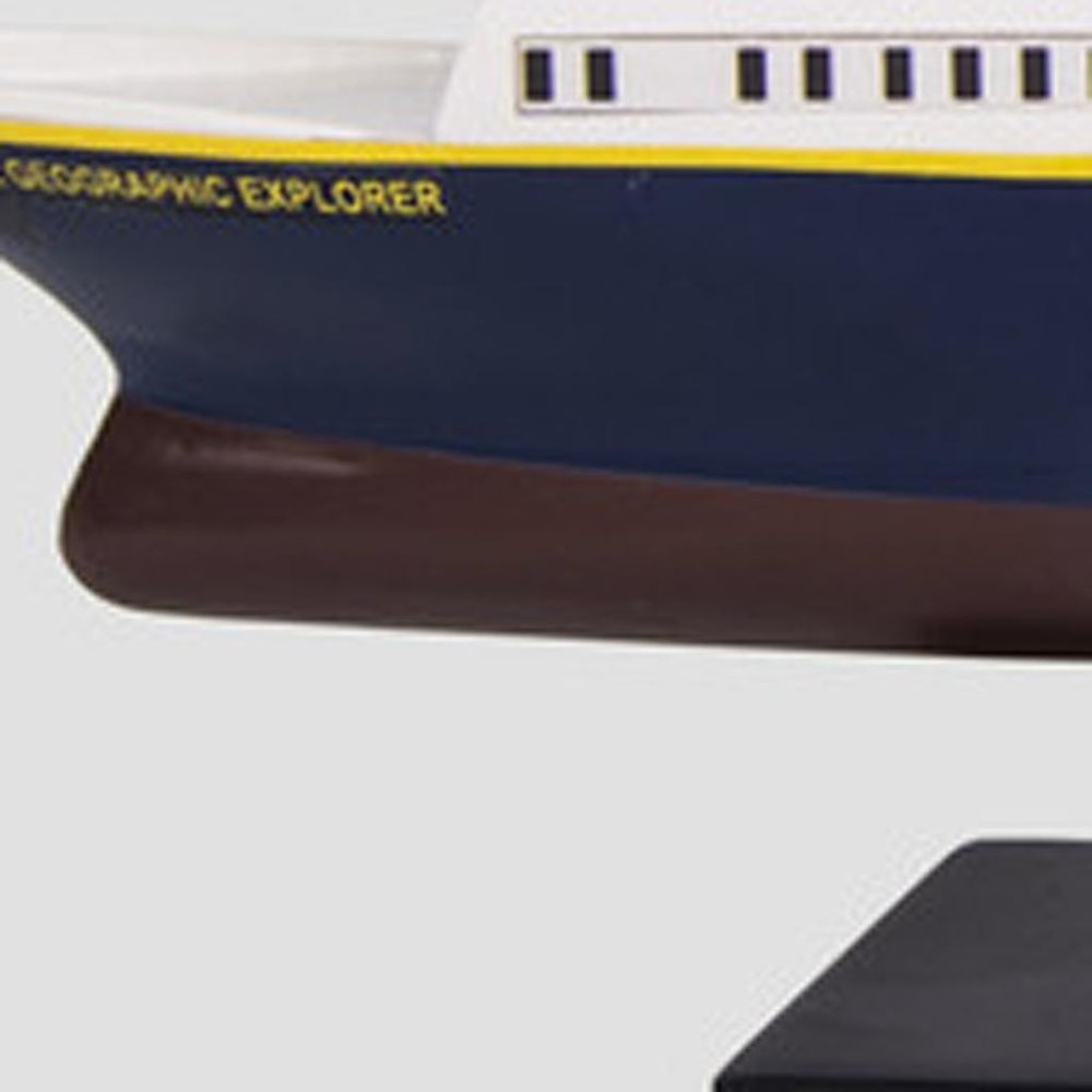 5" Unfinished Wood Hand Painted Model Boat HomeRoots