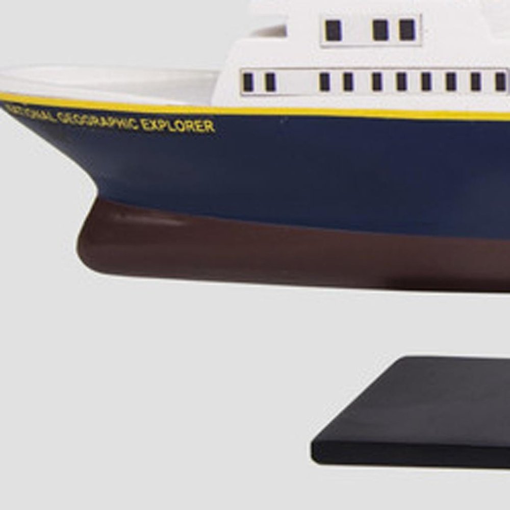 5" Unfinished Wood Hand Painted Model Boat HomeRoots