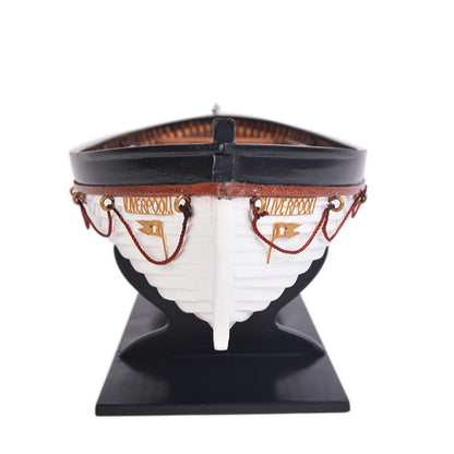 3" Unfinished Wood Hand Painted Model Boat HomeRoots