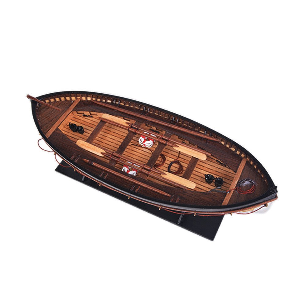 3" Unfinished Wood Hand Painted Model Boat HomeRoots