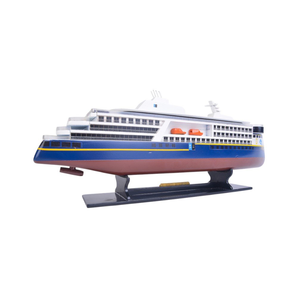 4" Unfinished Wood Hand Painted Model Boat HomeRoots