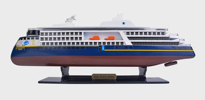 4" Unfinished Wood Hand Painted Model Boat HomeRoots