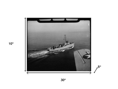 10" Unfinished Wood Hand Painted Model Boat HomeRoots