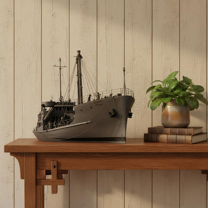 10" Unfinished Wood Hand Painted Model Boat HomeRoots