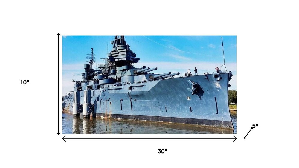 10" Unfinished Wood Hand Painted Model Boat HomeRoots