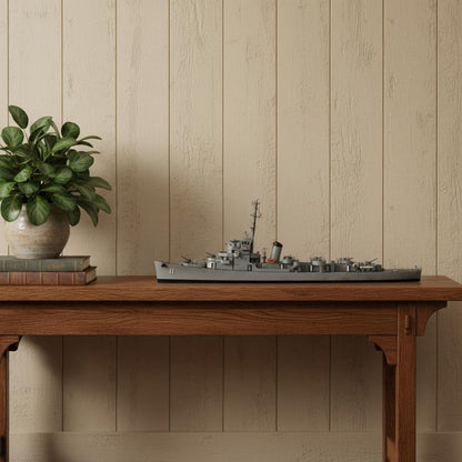 10" Unfinished Wood Hand Painted Model Boat HomeRoots