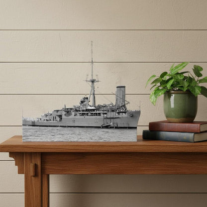 10" Unfinished Wood Hand Painted Model Boat HomeRoots