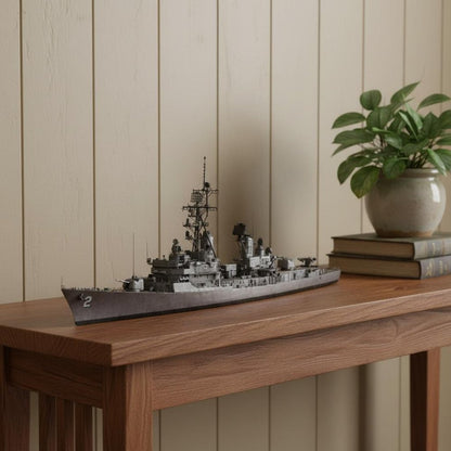 10" Unfinished Wood Hand Painted Model Boat HomeRoots