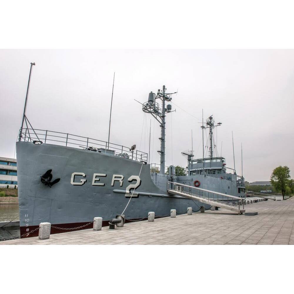 10" Unfinished Wood Hand Painted Model Boat HomeRoots