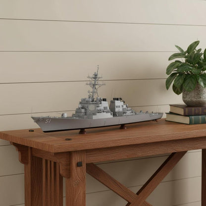 10" Unfinished Wood Hand Painted Model Boat HomeRoots