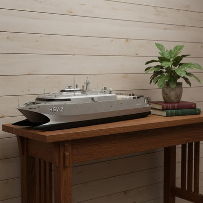 10" Unfinished Wood Hand Painted Model Boat HomeRoots