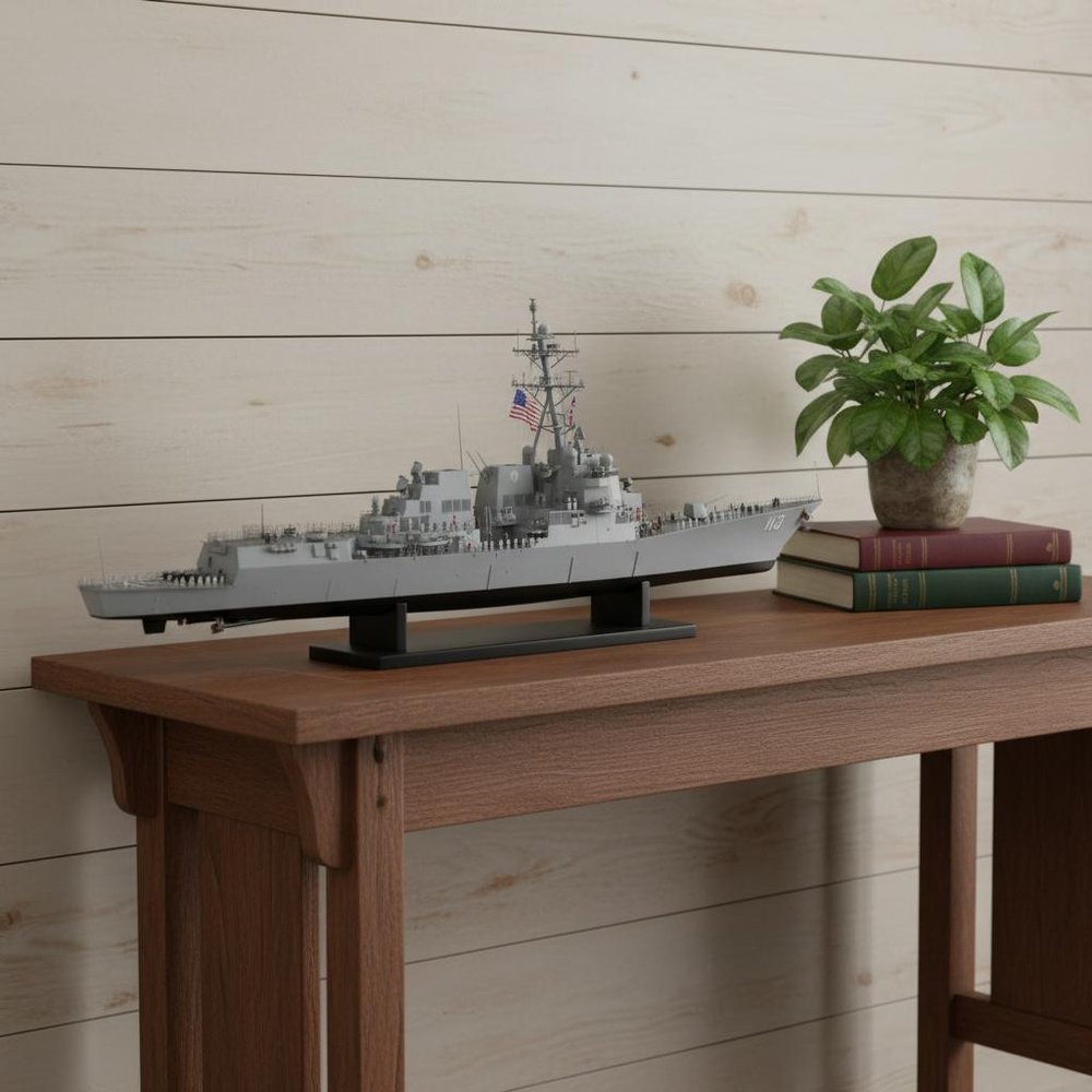 10" Unfinished Wood Hand Painted Model Boat HomeRoots