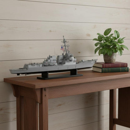 10" Unfinished Wood Hand Painted Model Boat HomeRoots