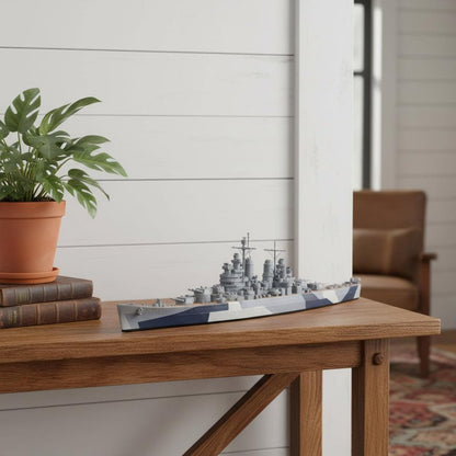 10" Unfinished Wood Hand Painted Model Boat HomeRoots
