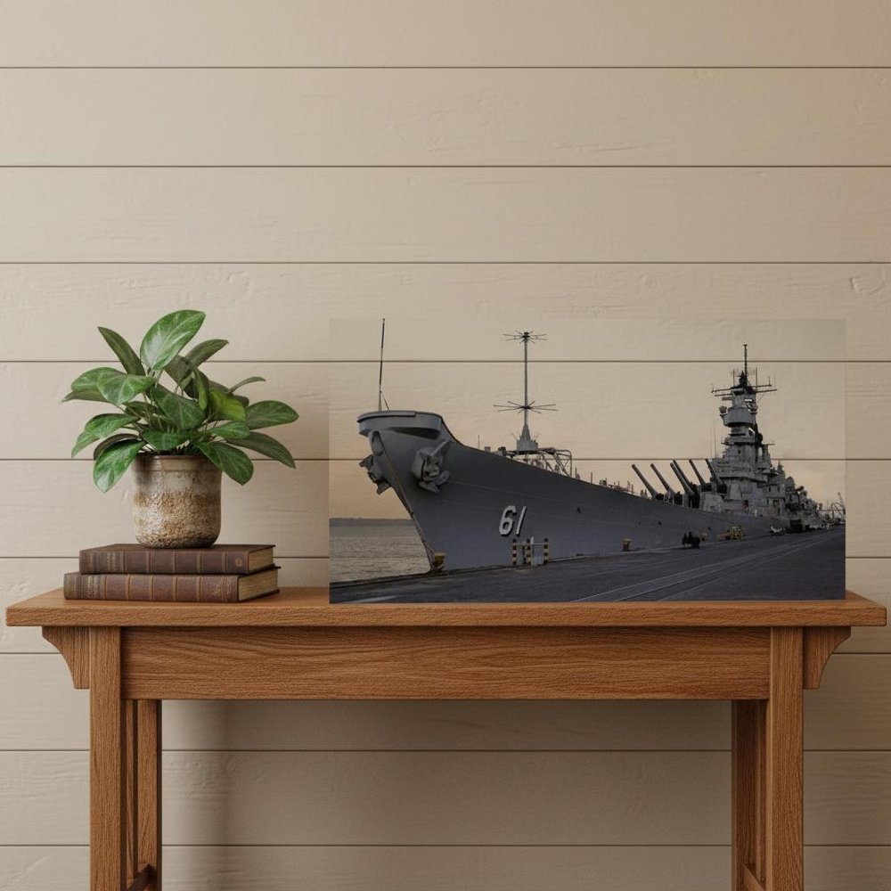 10" Unfinished Wood Hand Painted Model Boat HomeRoots