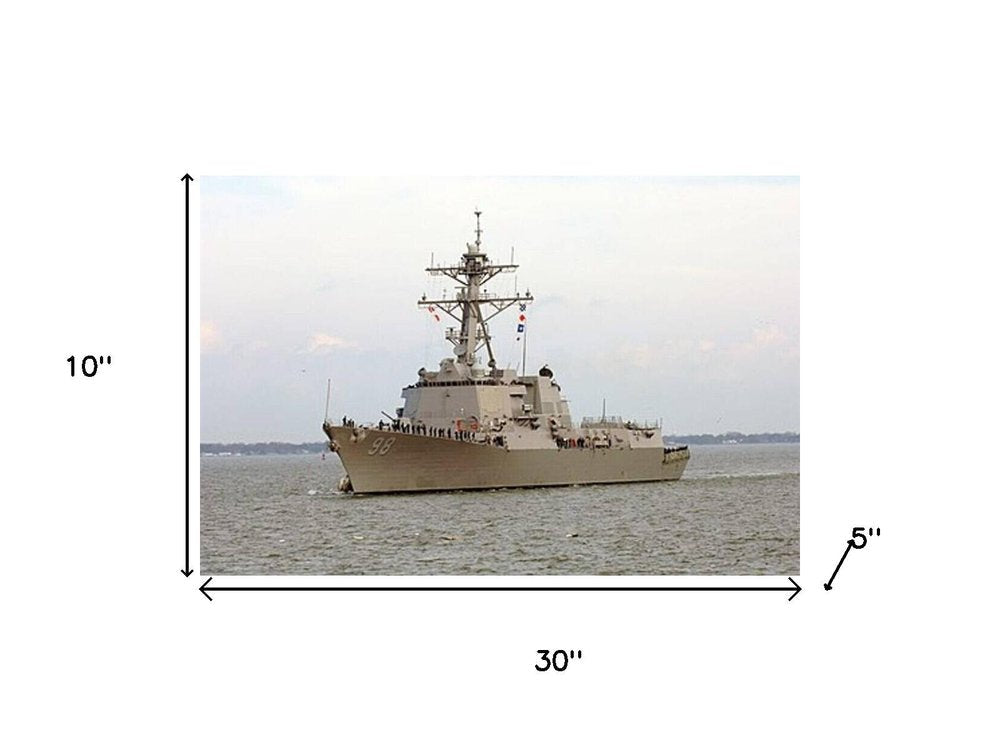 10" Unfinished Wood Hand Painted Model Boat HomeRoots