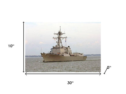 10" Unfinished Wood Hand Painted Model Boat HomeRoots