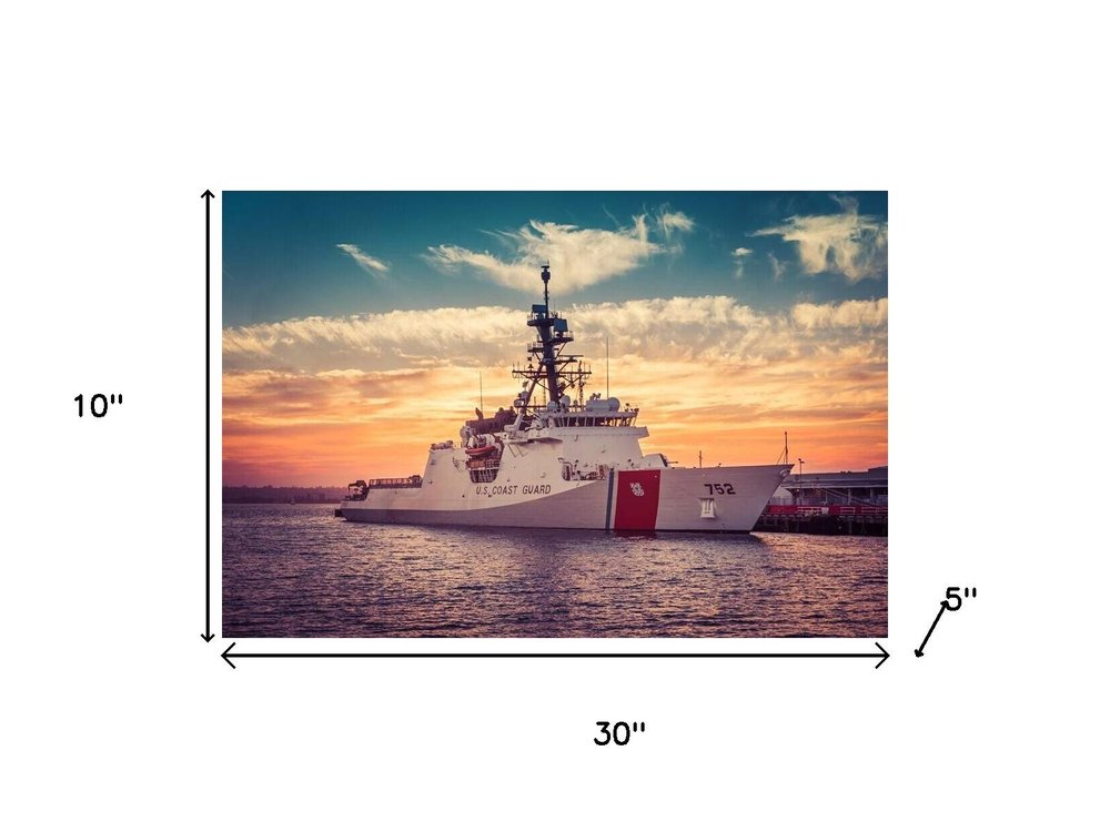 10" Unfinished Wood Hand Painted Model Boat HomeRoots