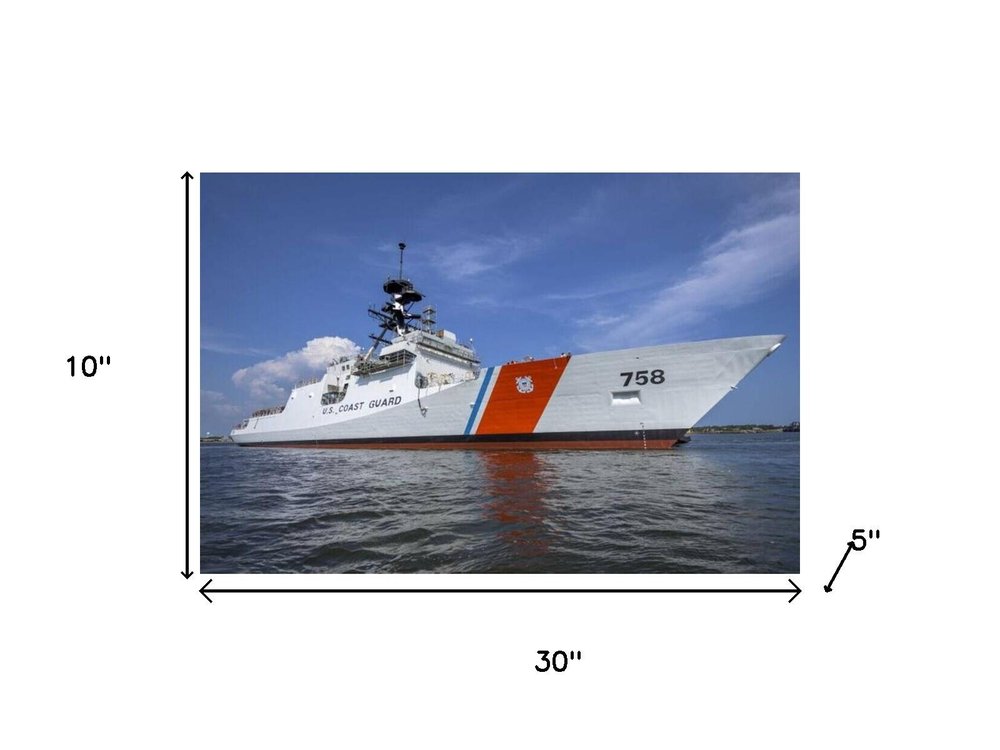 10" Unfinished Wood Hand Painted Model Boat HomeRoots