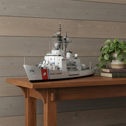 10" Unfinished Wood Hand Painted Model Boat HomeRoots