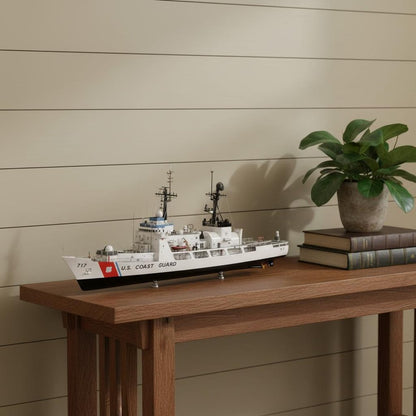 10" Unfinished Wood Hand Painted Model Boat HomeRoots