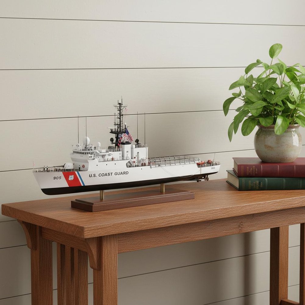 10" Unfinished Wood Hand Painted Model Boat HomeRoots