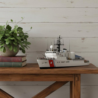 10" Unfinished Wood Hand Painted Model Boat HomeRoots