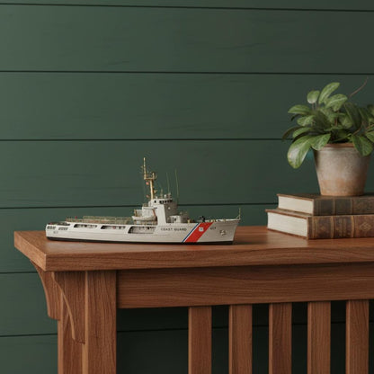 10" Unfinished Wood Hand Painted Model Boat HomeRoots