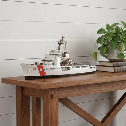 10" Unfinished Wood Hand Painted Model Boat HomeRoots