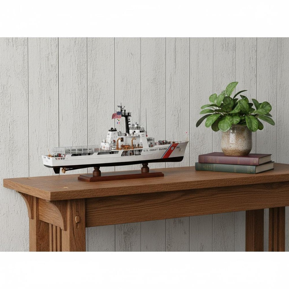 10" Unfinished Wood Hand Painted Model Boat HomeRoots