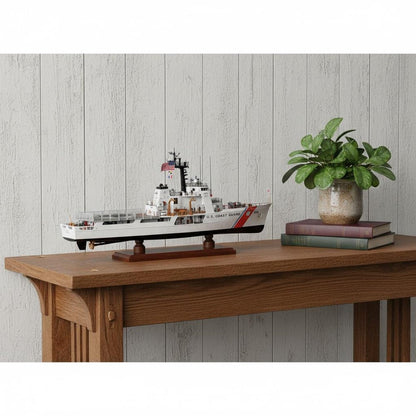 10" Unfinished Wood Hand Painted Model Boat HomeRoots