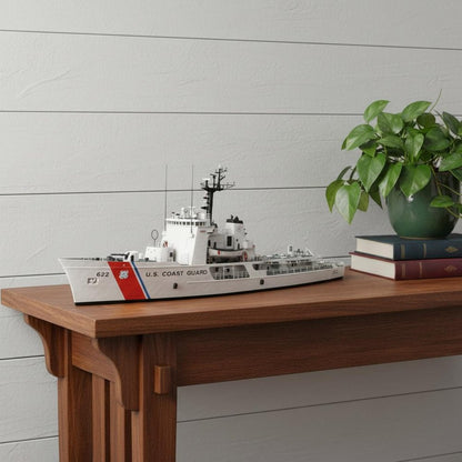 10" Unfinished Wood Hand Painted Model Boat HomeRoots