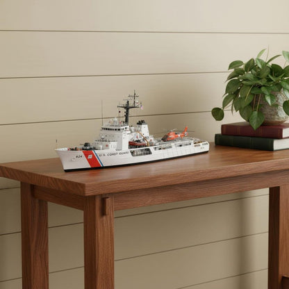 10" Unfinished Wood Hand Painted Model Boat HomeRoots