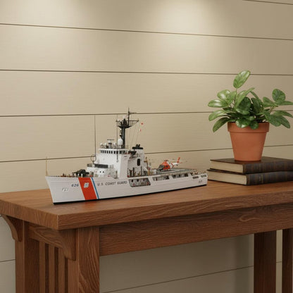 10" Unfinished Wood Hand Painted Model Boat HomeRoots