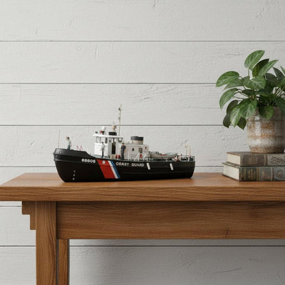 10" Unfinished Wood Hand Painted Model Boat HomeRoots