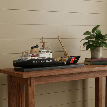 10" Unfinished Wood Hand Painted Model Boat HomeRoots