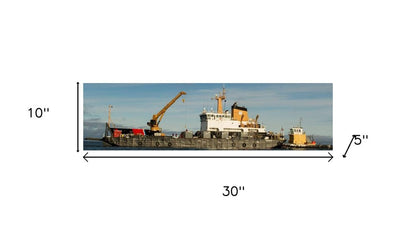 10" Unfinished Wood Hand Painted Model Boat HomeRoots
